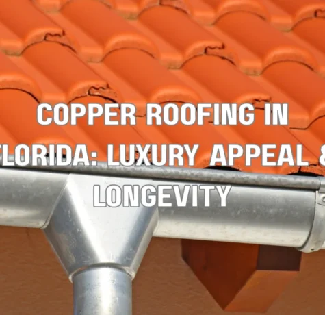 Luxury Florida home featuring durable copper metal roofing with natural patina