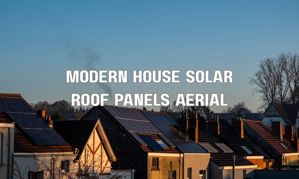 Modern home featuring solar roofing technology and energy-efficient roof design