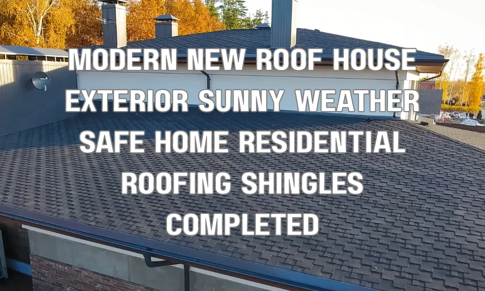 Modern home with a newly installed roof providing protection and long-term durability in Fort Lauderdale