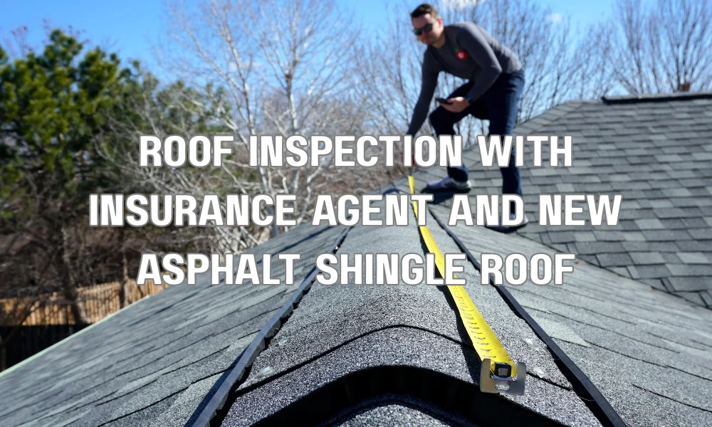 New asphalt shingle roof inspected for wind mitigation credits that help lower homeowners insurance premiums