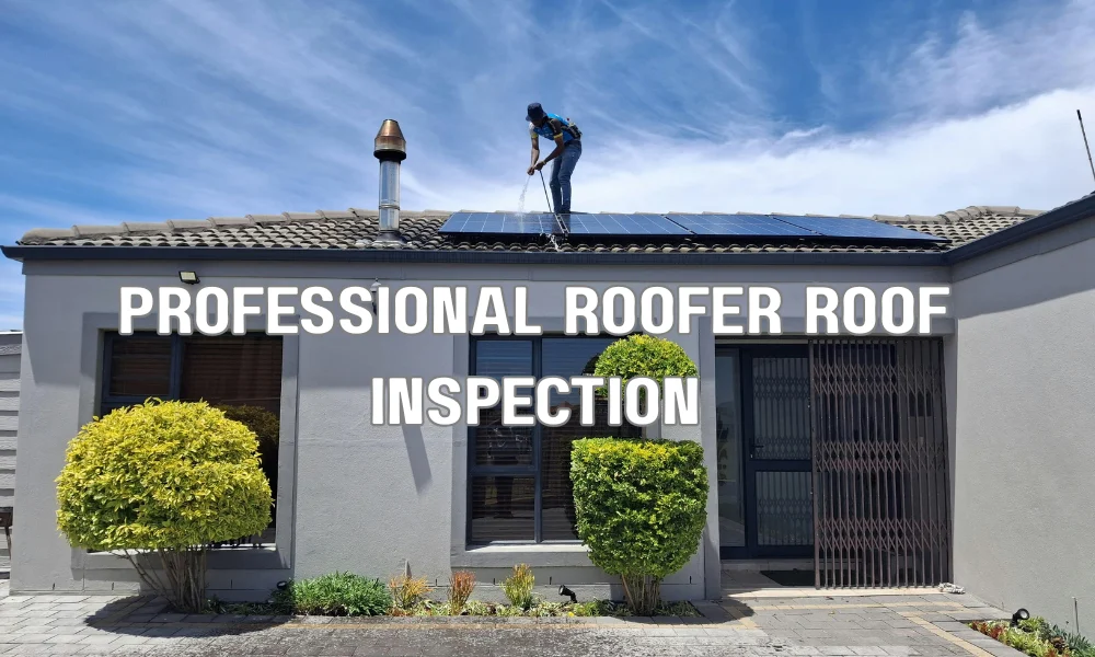 Local roofing contractor inspecting a residential roof in Miramar to ensure quality and hurricane-ready installation
