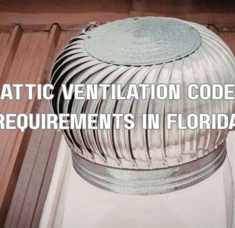 roof attic ventilation vents on residential home complying with Florida building codes