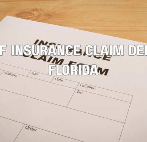 Homeowner inspecting roof damage after an insurance claim denial in Florida