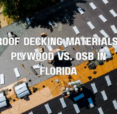 Comparison of plywood and OSB roof decking materials used in Florida residential roofing