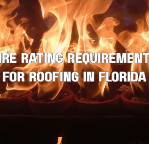 Fire resistance testing of roofing materials to meet Florida fire rating requirements