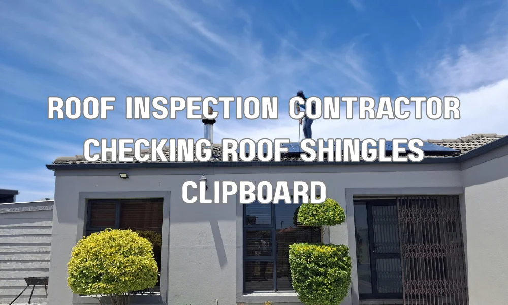 Professional contractor performing a roof inspection and checking shingles to assess condition for insurance coverage