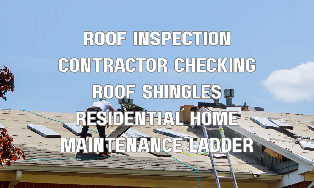 Professional contractor performing roof inspection and maintenance on residential home to improve insurance eligibility