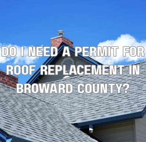 Roof inspector checking residential roof for replacement permit requirements