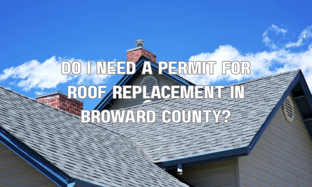 Roof inspector checking residential roof for replacement permit requirements