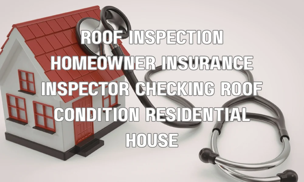 Home inspector assessing residential roof condition for insurance eligibility and age compliance