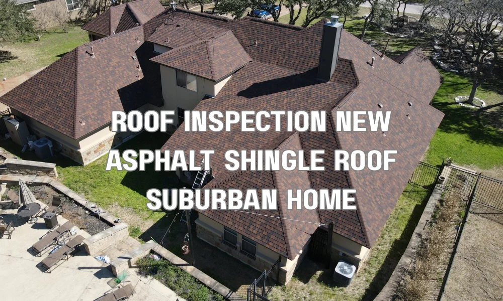 new asphalt shingle roof on suburban home representing increased property value and mortgage approval benefits