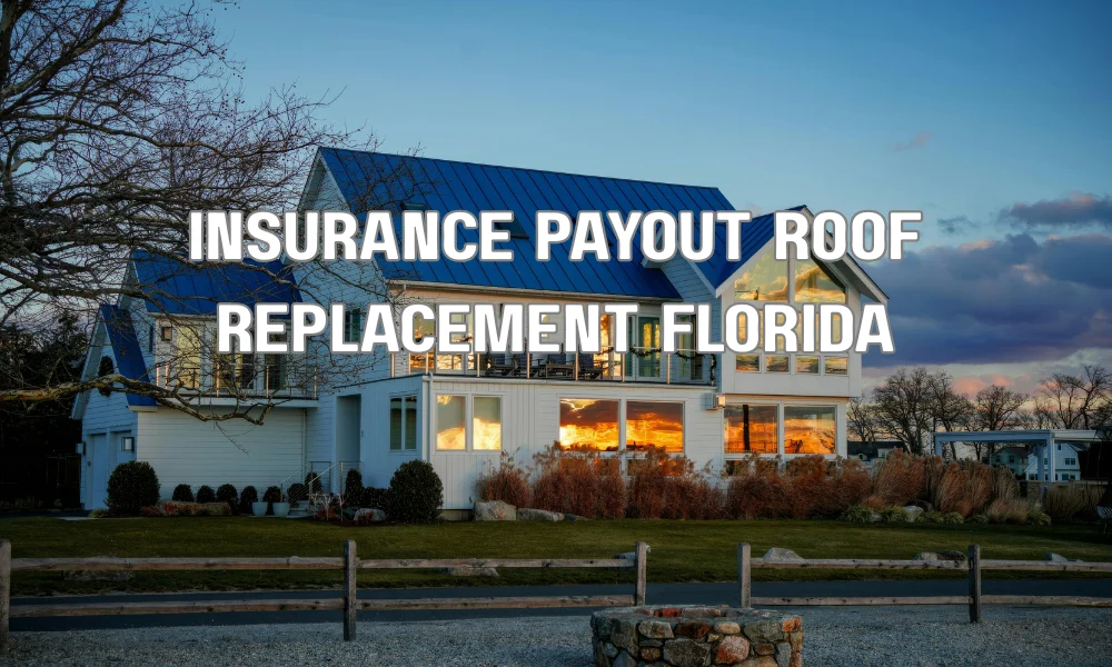Insurance adjuster inspecting storm damaged roof for insurance payout and roof replacement in Florida