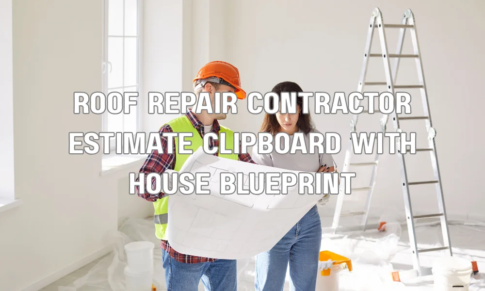 Itemized contractor estimate for roof repair showing materials, labor, permits, and code upgrade costs