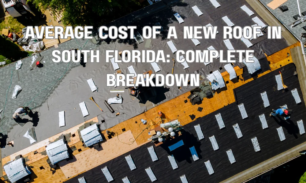 Roofing contractors installing a new residential roof in South Florida.