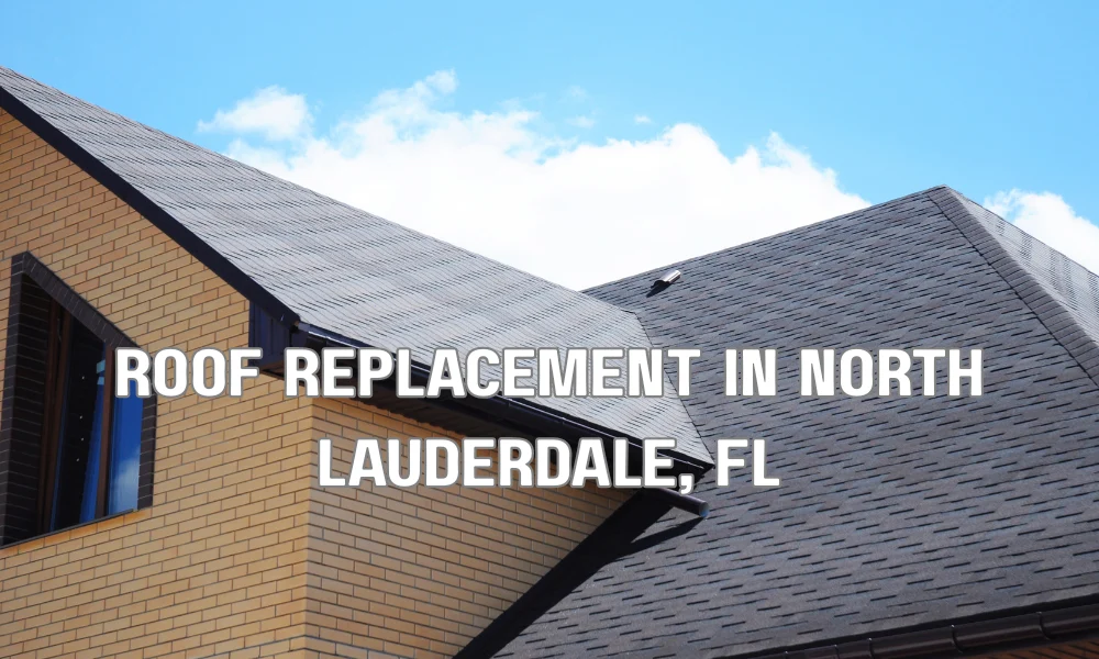 Professional roof replacement on a residential home in North Lauderdale, Florida