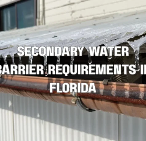 Secondary water barrier membrane installed on a Florida residential roof to prevent water intrusion during storms