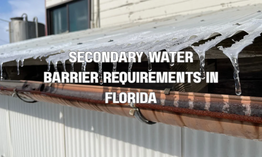 Secondary water barrier membrane installed on a Florida residential roof to prevent water intrusion during storms