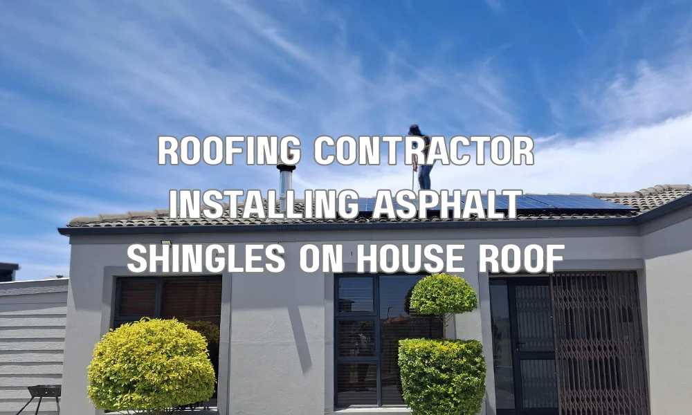 Roofing contractor installing CertainTeed asphalt shingles backed by extended warranty protection