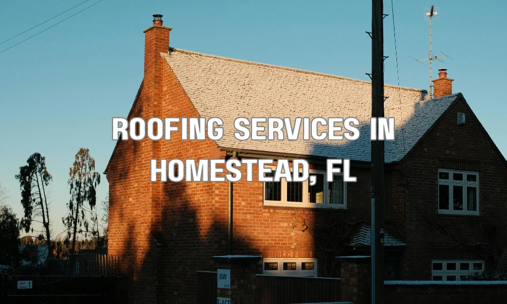 Professional roofing contractor installing a new roof on a residential home in Homestead, Florida