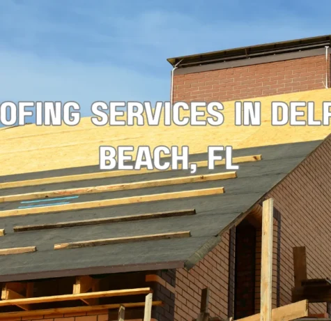Professional roofing contractor installing shingles on a residential roof in Delray Beach Florida