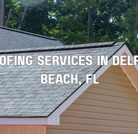 Professional roofing contractor installing shingles on a residential roof in Delray Beach Florida