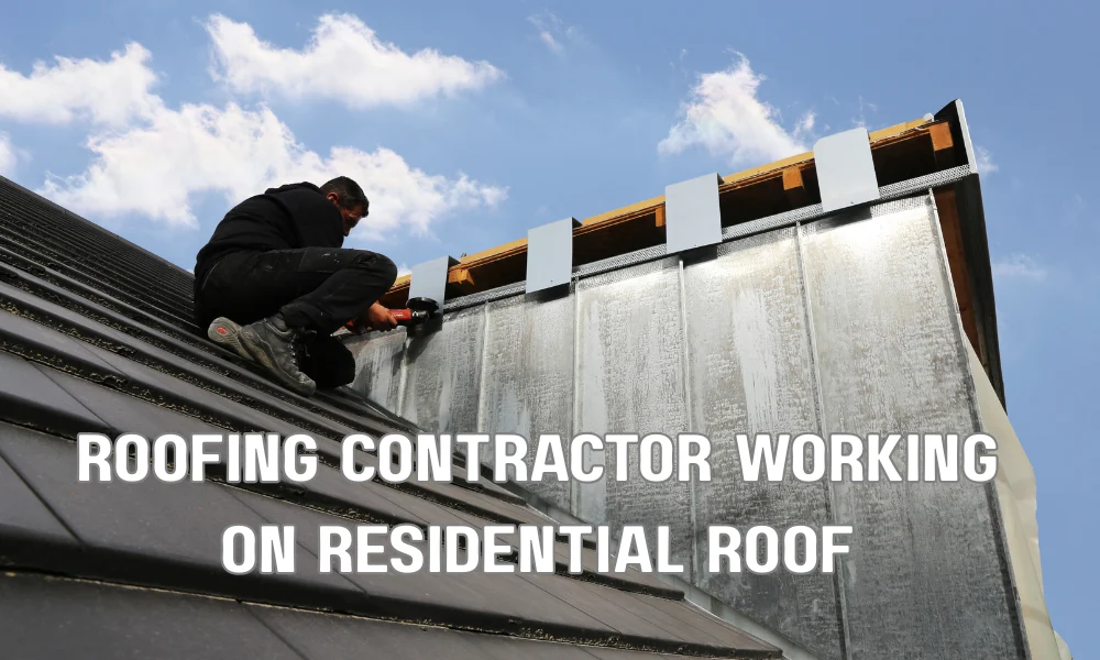Professional roofing contractor inspecting a residential roof to ensure quality installation and durability