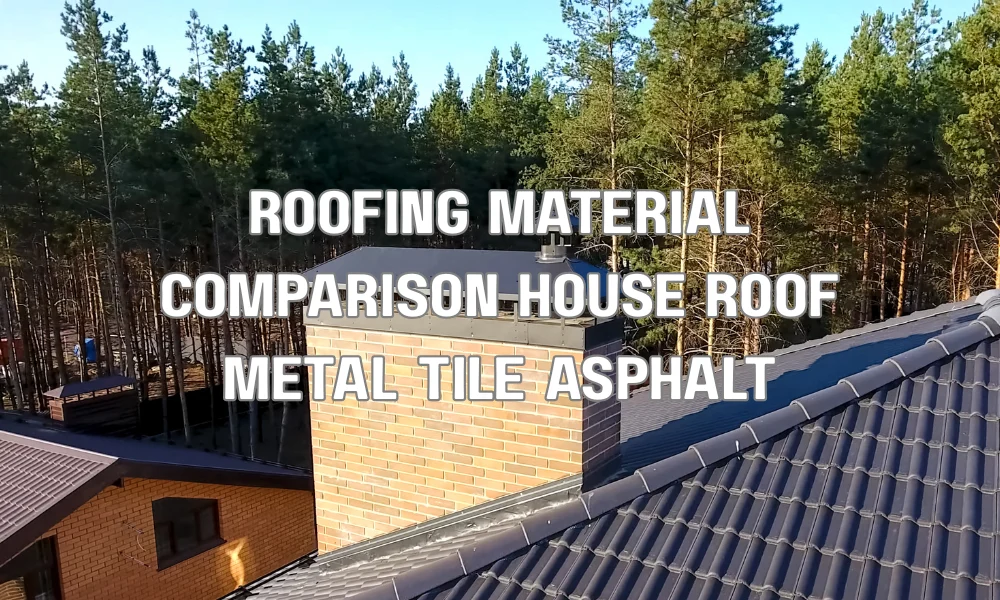 Comparison of asphalt shingle, metal, and tile roofing materials highlighting long-term durability and cost efficiency for Florida homes