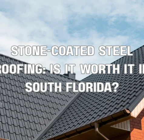 Stone-coated steel roofing installed on a residential home suitable for South Florida climate