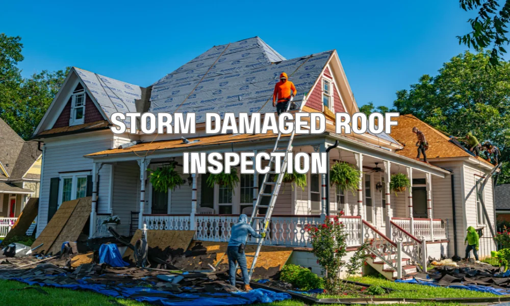Storm-damaged residential roof highlighting risks of non-NOA compliant roofing materials in Florida