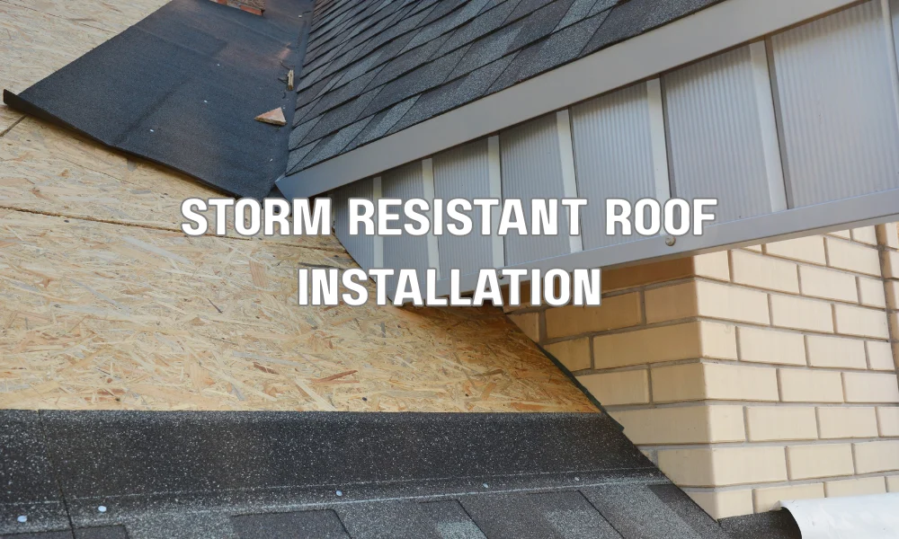 Contractor installing a storm-resistant roof on a modern home to improve durability and insurance compliance