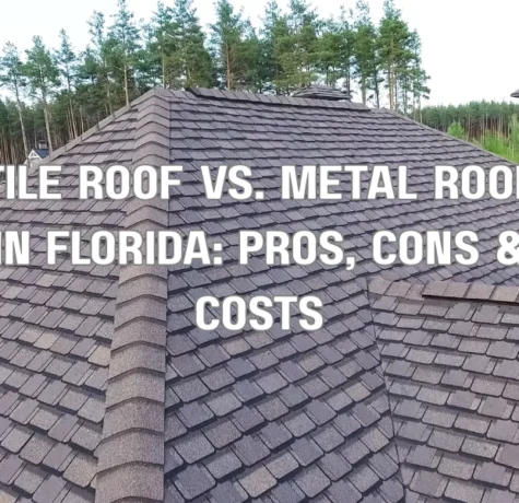 Comparison of tile roof and metal roof on residential homes in Florida