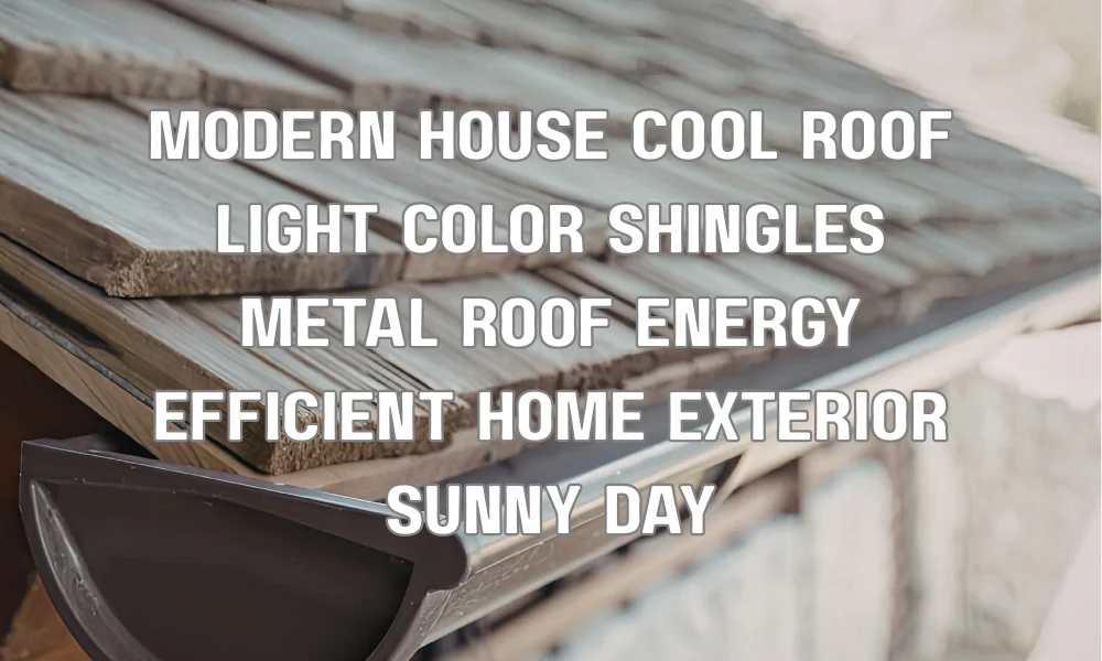 Energy-efficient home with light-colored cool roof and modern exterior design improving curb appeal
