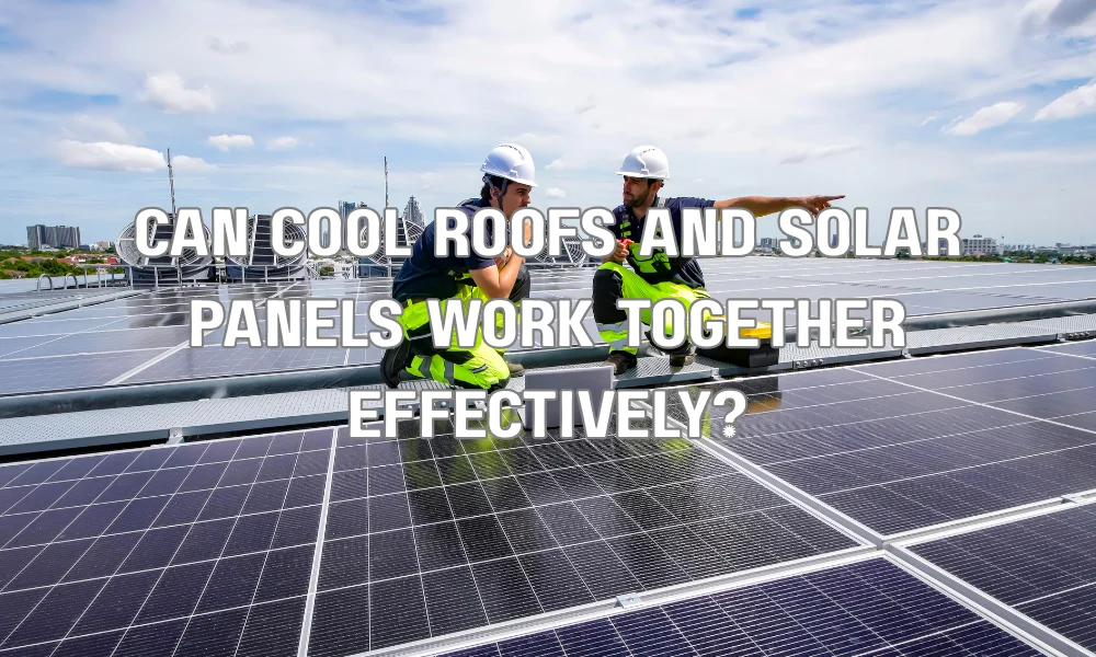 Can cool roofs and solar panels work together effectively?