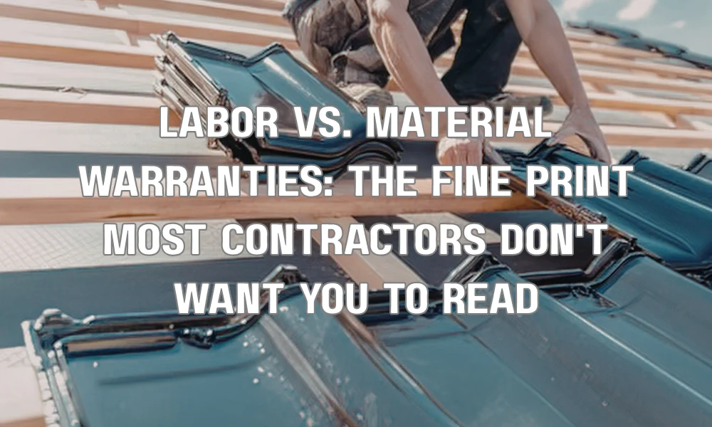 Labor vs. Material Warranties: The Fine Print Most Contractors Don't Want You to Read