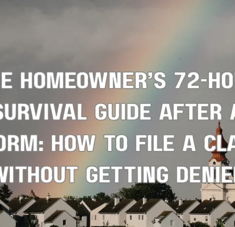 The Homeowner’s 72-Hour Survival Guide After a Storm: How to File a Claim Without Getting Denied