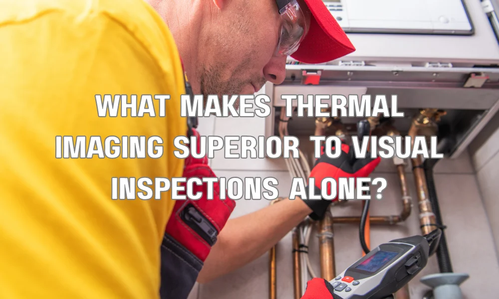 What makes thermal imaging superior to visual inspections alone?