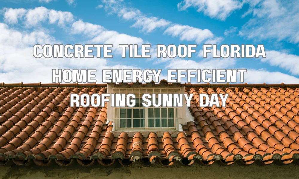 Concrete tile roof on a Florida home helping improve energy efficiency and reduce heat transfer