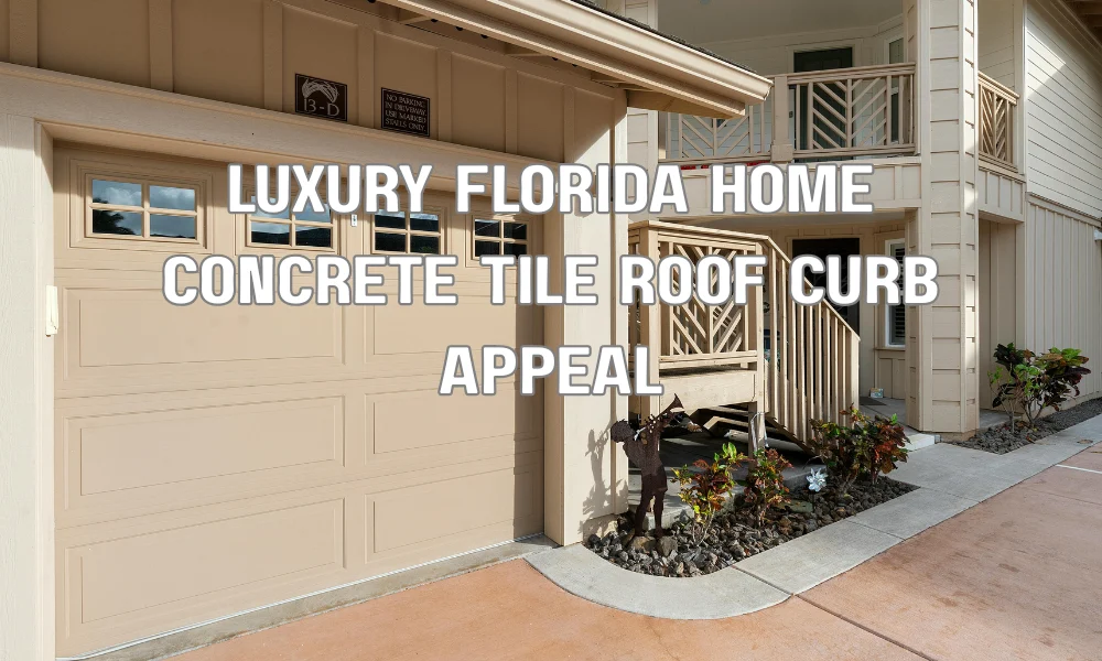 Luxury Florida home with a concrete tile roof showcasing curb appeal and increased property value