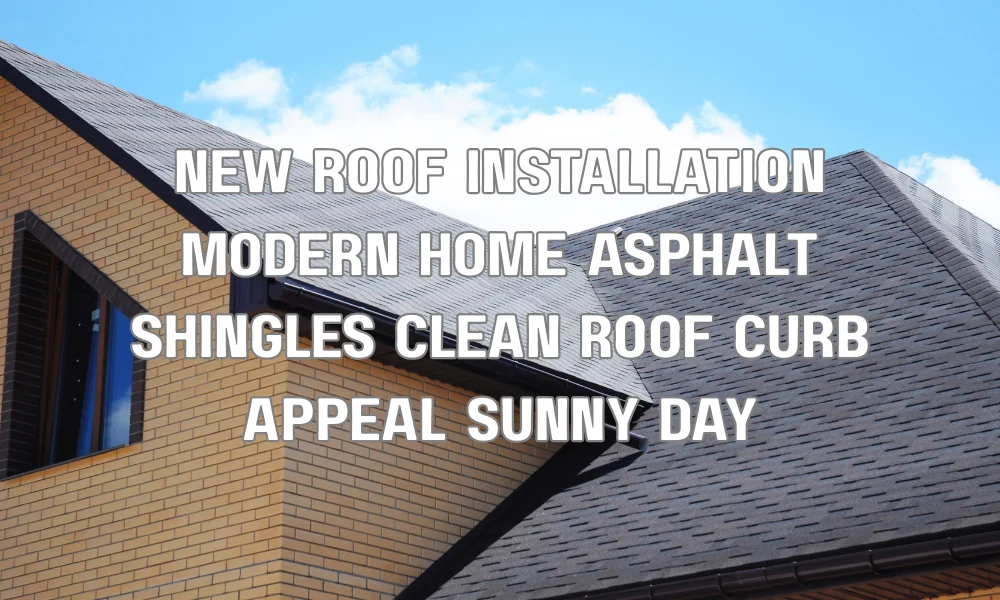 Modern home with newly installed roof showcasing improved curb appeal and durability