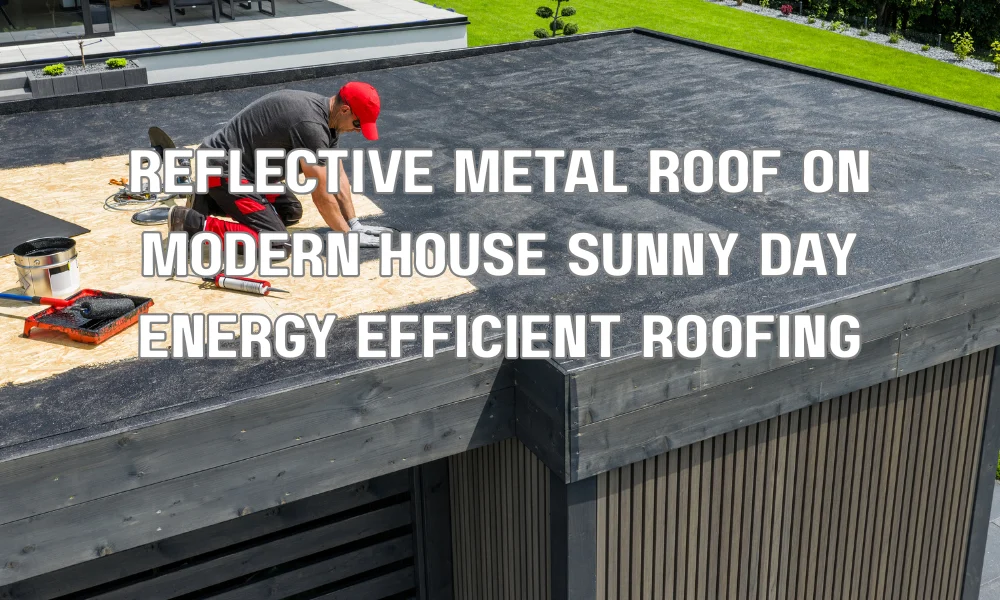 Reflective metal roof on a residential home reducing heat absorption and improving energy efficiency in Florida