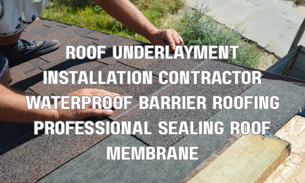 Professional contractor installing roof waterproof barrier with proper sealing and underlayment techniques