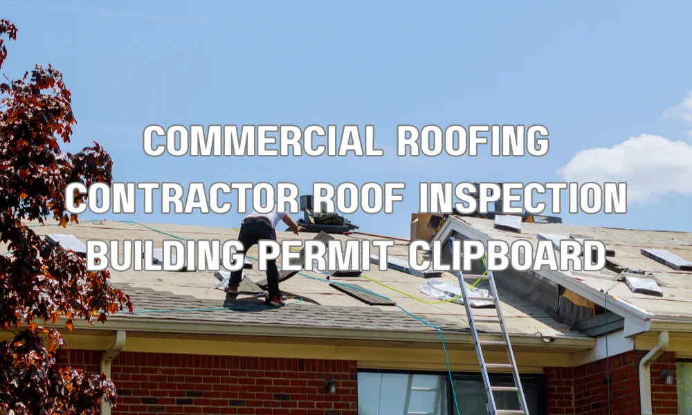 Commercial roofing contractor conducting a roof inspection for permit compliance in Fort Lauderdale