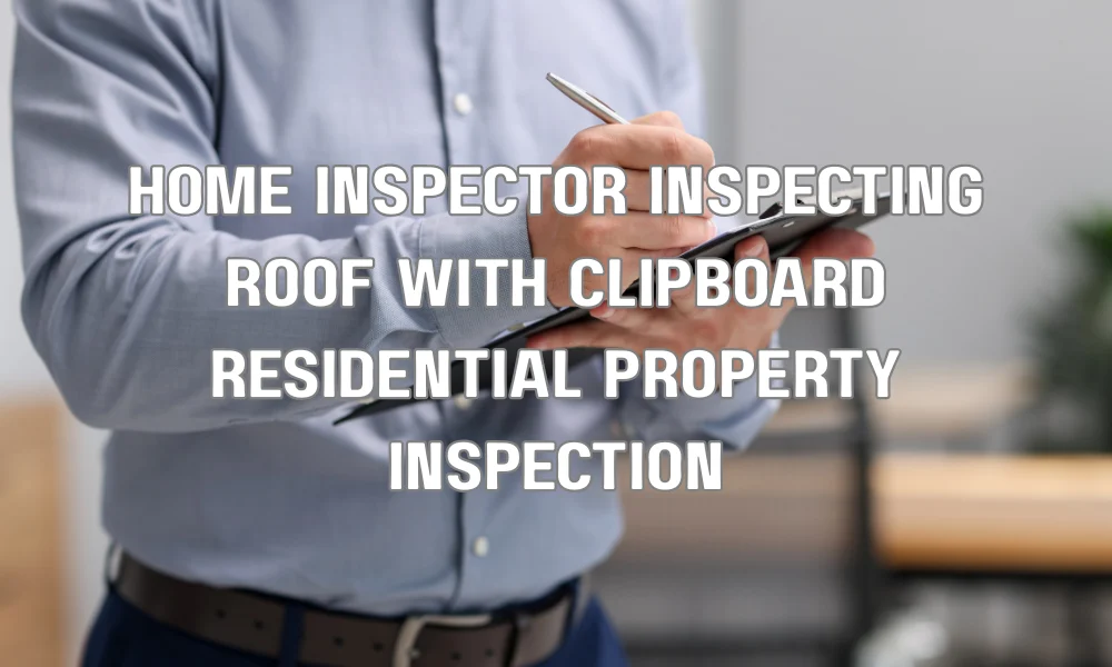 Licensed wind mitigation inspector conducting a residential roof inspection in Florida