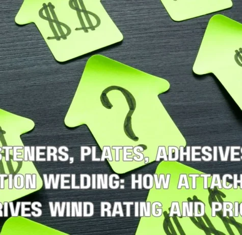 Fasteners, Plates, Adhesives & Induction Welding: How Attachment Drives Wind Rating and Price