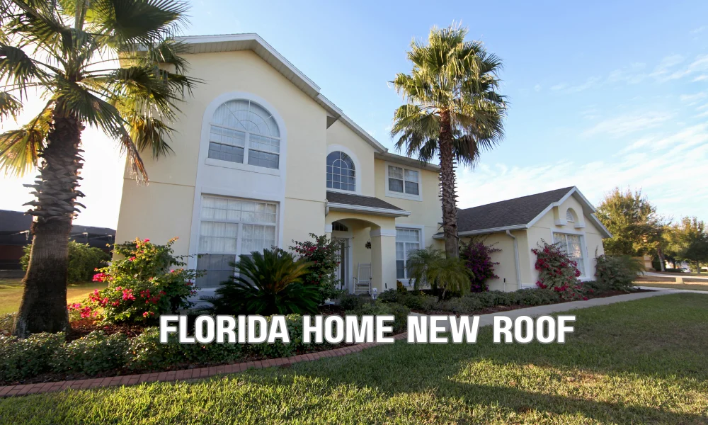 Modern Florida home with a newly installed impact-resistant roof, highlighting proactive roof replacement for improved home protection, insurance eligibility, and long-term property value.
