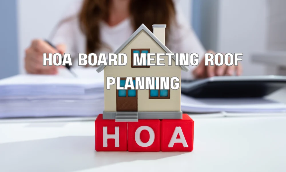 HOA board members planning a long-term roof replacement and maintenance strategy for a residential community.