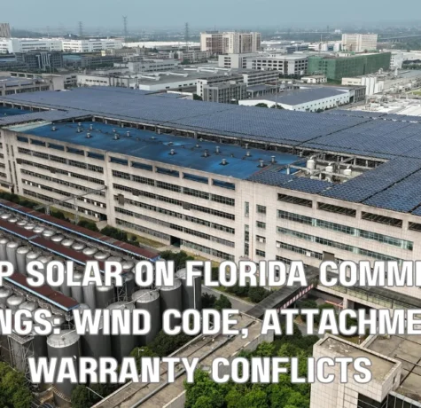 Rooftop Solar on Florida Commercial Buildings: Wind Code, Attachment & Warranty Conflicts