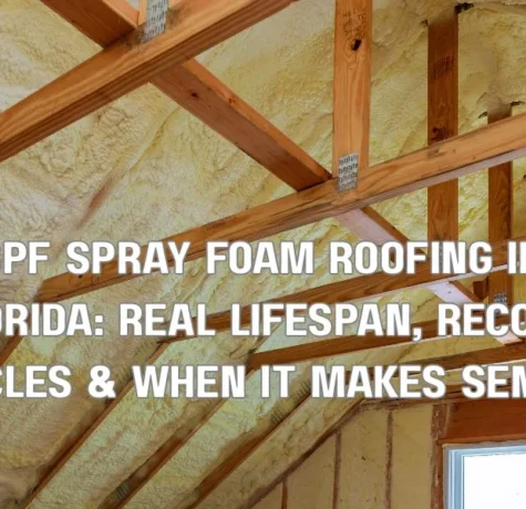 SPF Spray Foam Roofing in Florida: Real Lifespan, Recoat Cycles & When It Makes Sense