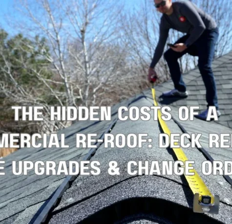 The Hidden Costs of a Commercial Re-Roof: Deck Repair, Code Upgrades & Change Orders