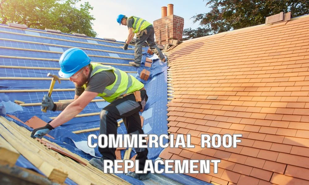 commercial roof replacement.